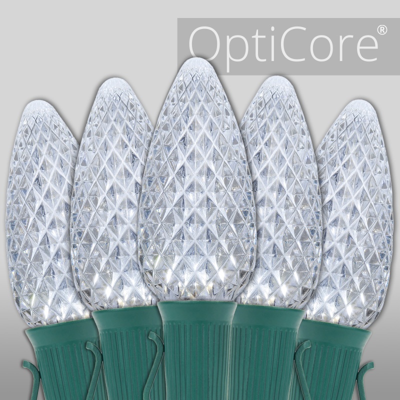 C9 Cool White Opticore® Commercial Led Christmas Lights