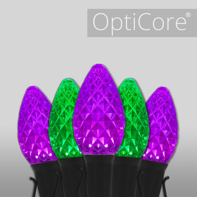 C7 Green / Purple OptiCore® Commercial LED Halloween Lights
