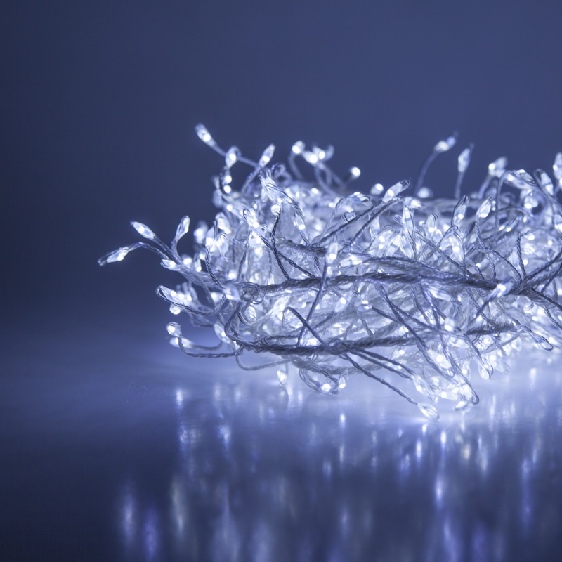 Cool White Led Fairy Lights, Silver Wire