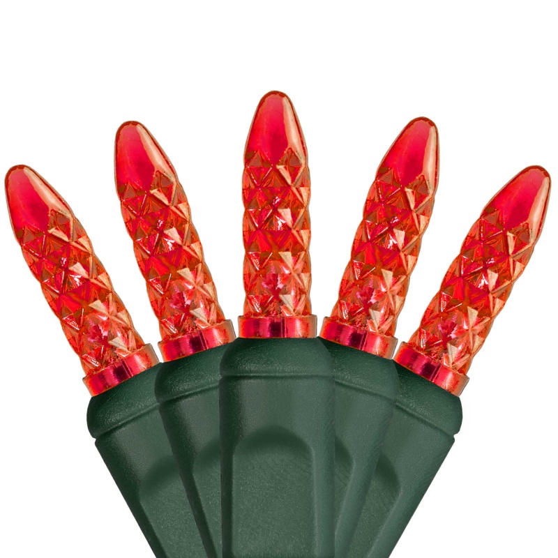 M5 Red Led Christmas Tree Lights On Green Wire