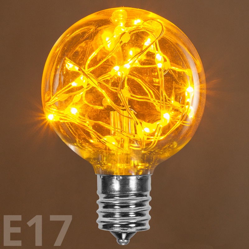 G50 Gold Ledimaginetm Fairy Light Bulbs, E17 - Intermediate Base