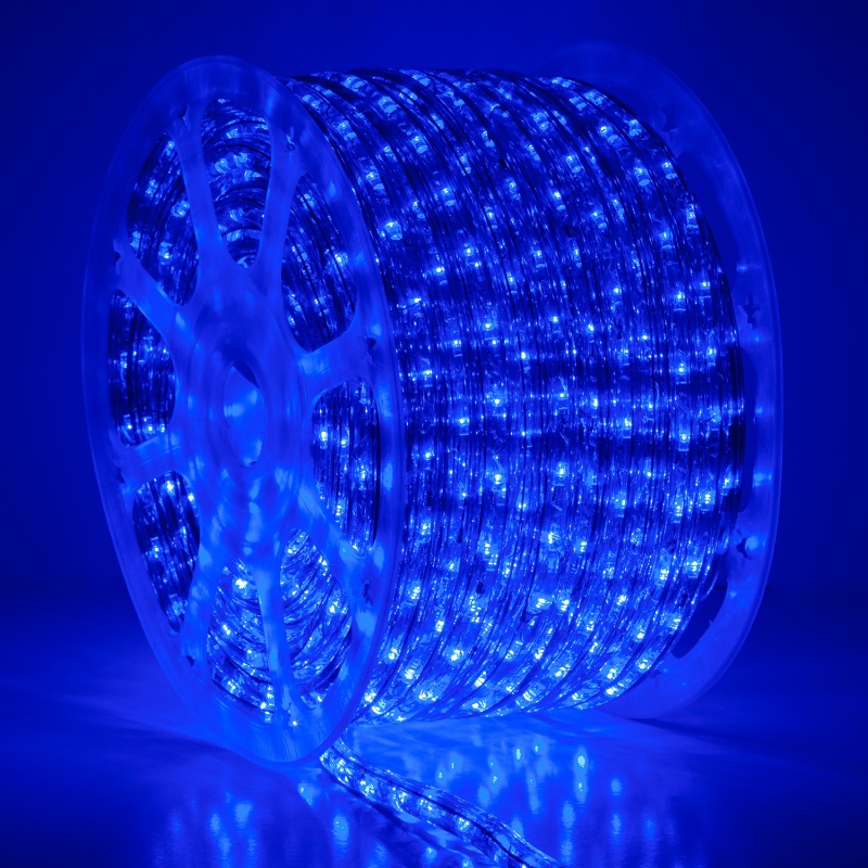 Blue Led Rope Light, 150 Ft