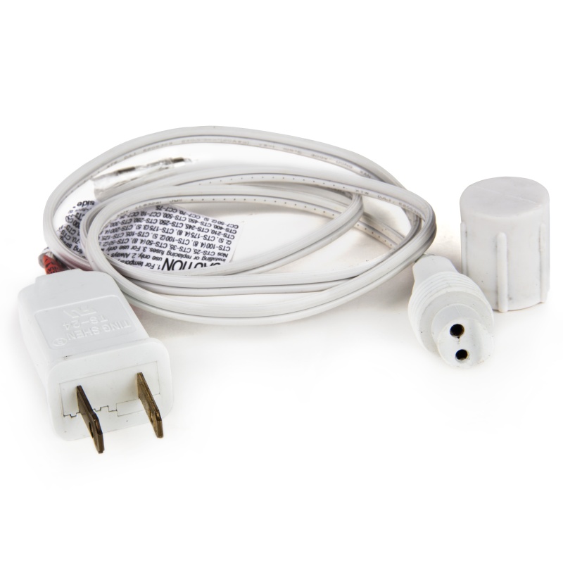 Weatherprotm Commercial Led Power Adapter, White Wire