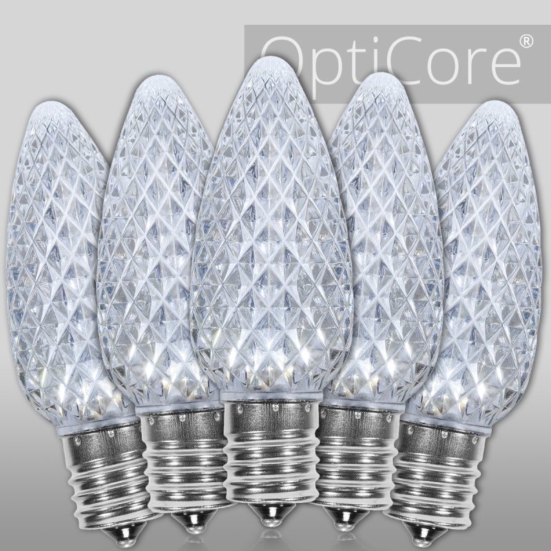 C9 Cool White Opticore® Led Bulbs