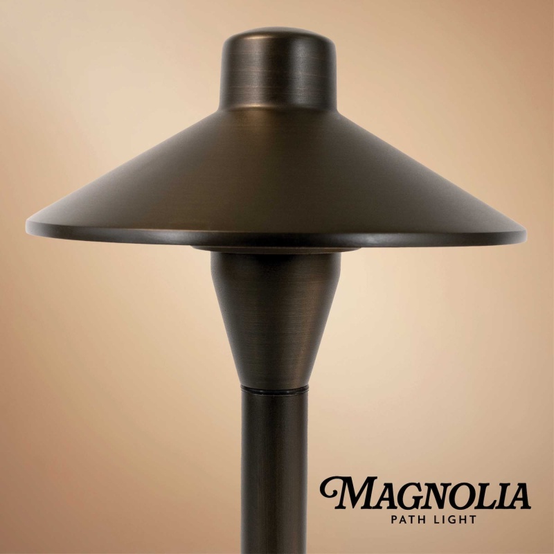 Magnolia Classic Low Voltage Landscape Lighting Path Light, Antique Bronze