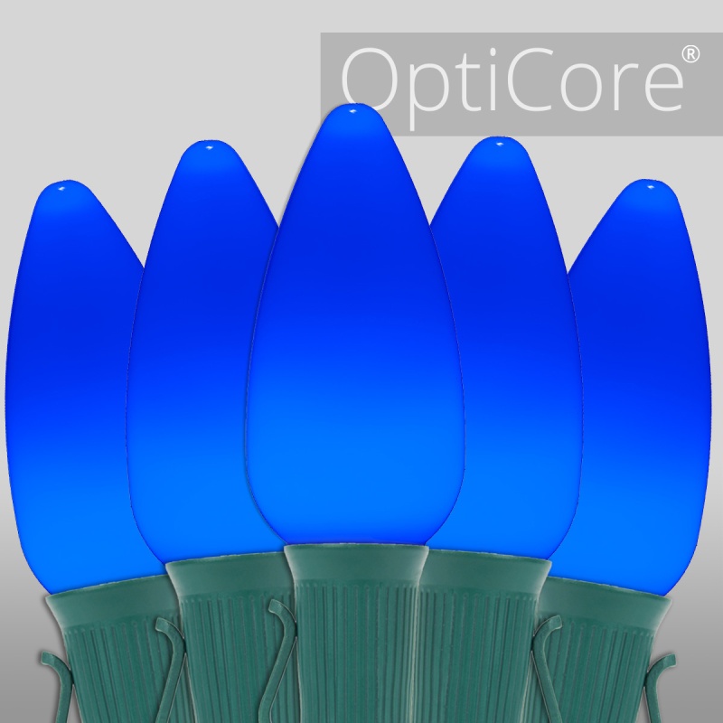 C9 Blue Smooth OptiCore® Commercial LED Christmas Lights