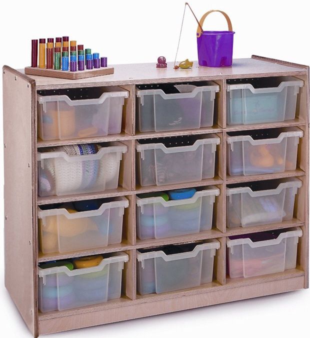 12 Tray Mobile Storage Cabinet