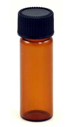 Amber Bottle, Round 1 Dram - Protect Your Essential Oils and Tinctures