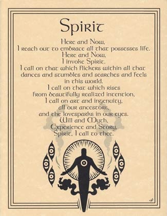 Spirit Invocation Poster - 8.5 x 11 inches