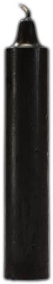 9" Black Pillar Candles
