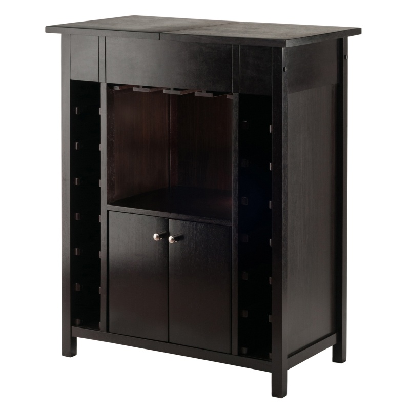 Yukon 14-Bottle Wine Cabinet with Extendable Top