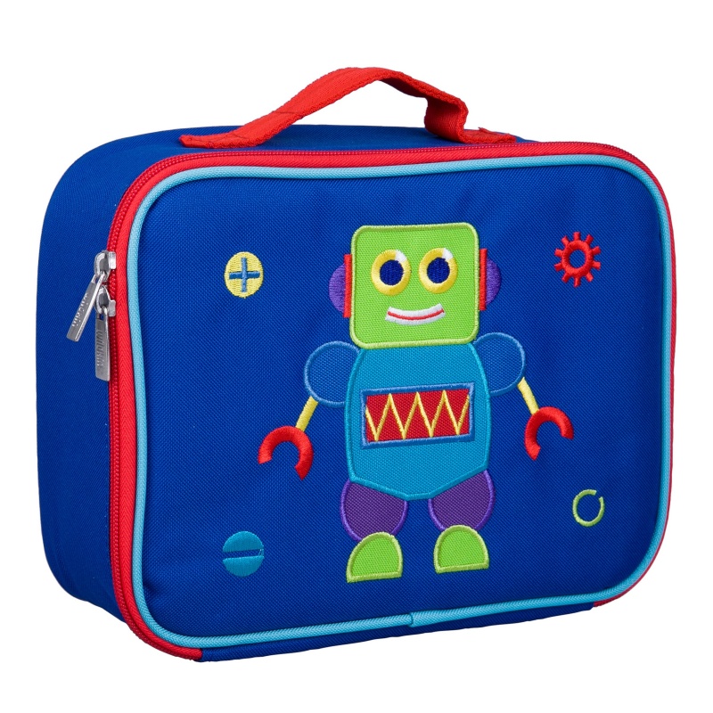 Robot Embroidered Lunch Box