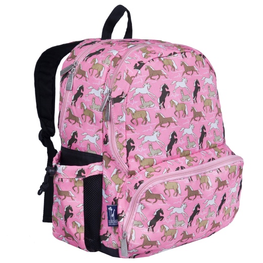 Wildkin Horses in Pink 17 Inch Backpack for Kids