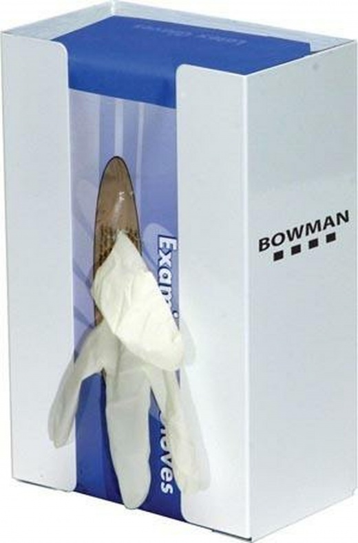 Marketlab Bowman Gb-074 White Powder Coated Metal Single Glove Dispensers