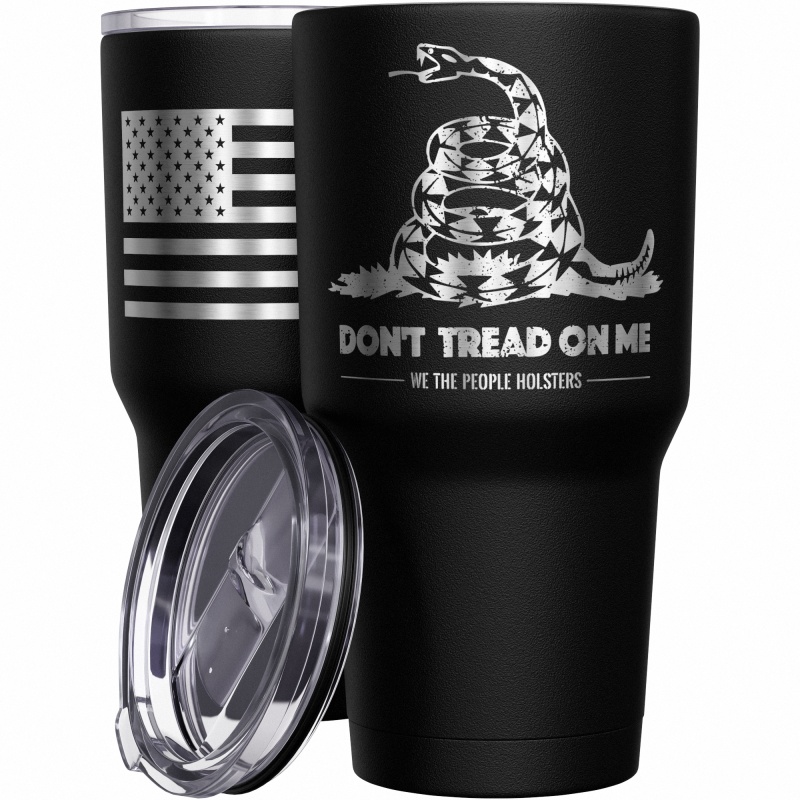 Gadsden Flag Dont Tread On Me Stainless Steel Tumbler
