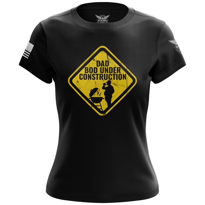 Dad Bod Under Construction Women's Short Sleeve Shirt