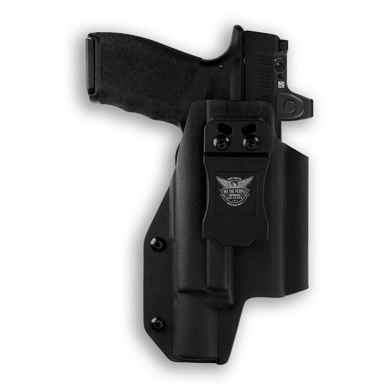Springfield Hellcat Pro With Surefire X300u-A Light Red Dot Optic Cut Iwb Holster
