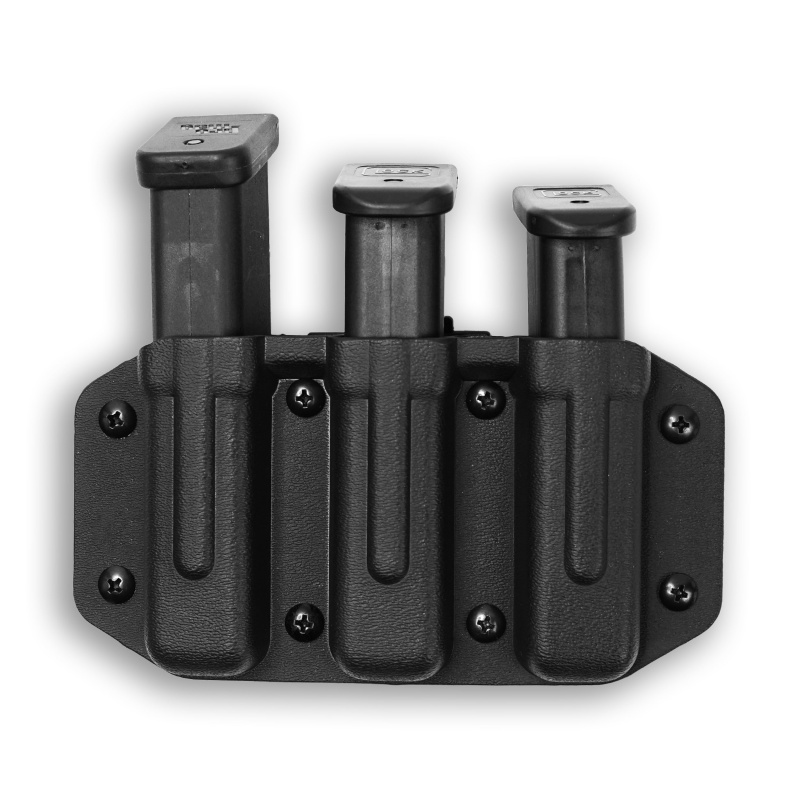 Triple Magazine Pouch / Holster With Duty Clip