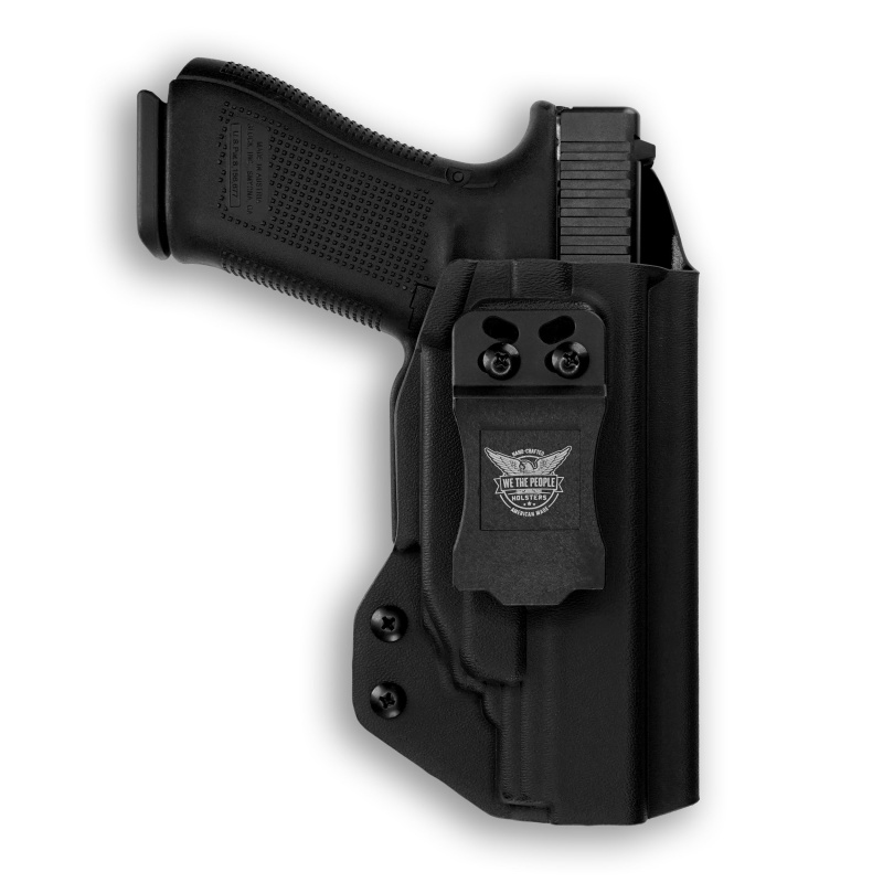 Glock 17 With Crimson Trace Cmr-201 Rail Master Universal Laser Iwb Holster