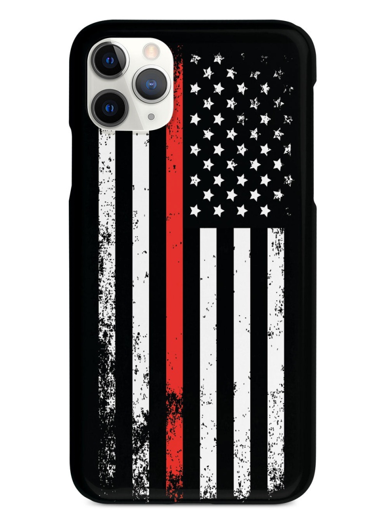 Downward American Flag - Thin Red Line Case