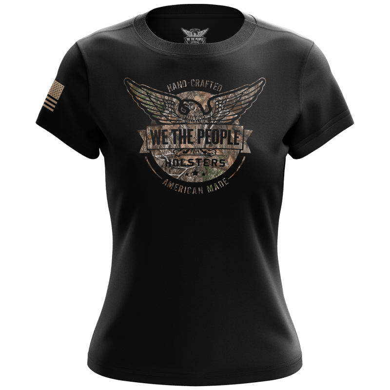 Realtree Edge® We The People Holsters Logo Women's Short Sleeve Shirt