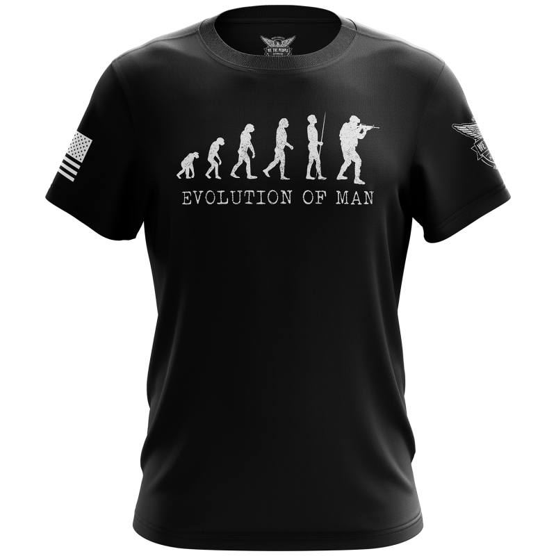 Evolution Of Man Short Sleeve Shirt