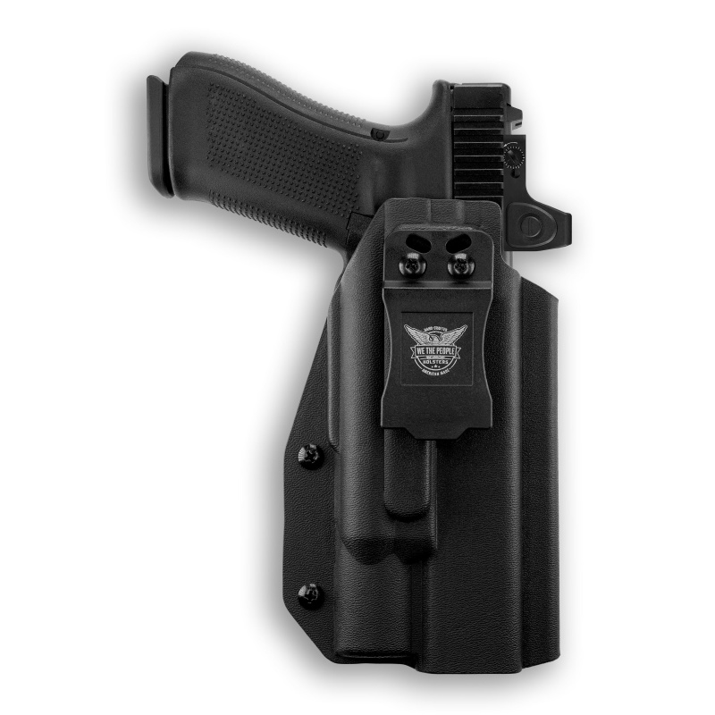 Glock 34 Mos With Surefire X300t-B Light Red Dot Optic Cut Iwb Holster