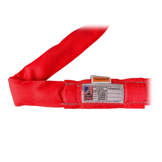Tuffy Red 10 Ft Endless Flexi-Grip Round Sling - 13200 Lbs WLL