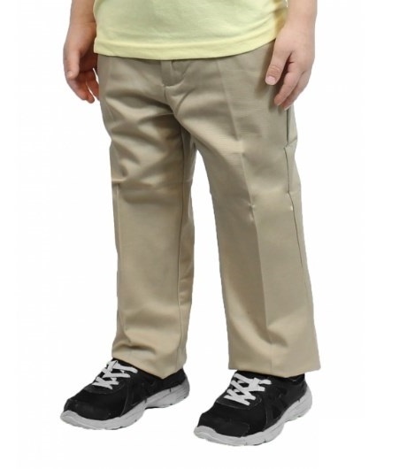 Wholesale Boys School Uniform Slim Fit Pants in Khaki