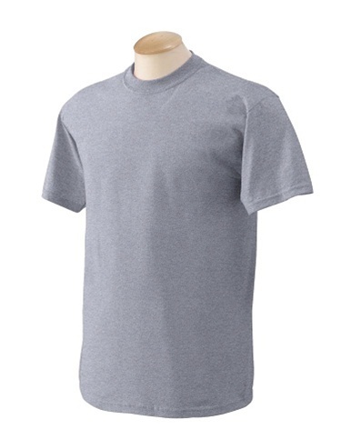 SanMar Wholesale Men's Heather Grey Plain T-Shirt - Vl60, Case of 72, Options, Heather Grey, Case of (60) Pieces