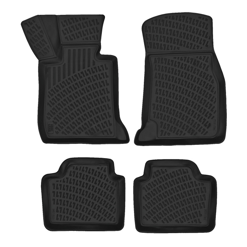 3D Rubber All Weather Floor Mat Set Compatible With Bmw 3 Serie E90 Sedan 2005-2010
