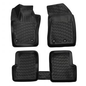 3D Rubber All Weather Floor Mat Set Compatible With Jeep Renegade 2015-2021