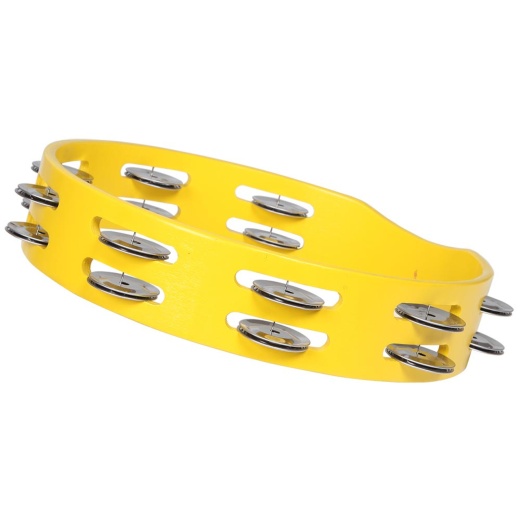 X8 Drums Spectrum Tambourine, Yellow