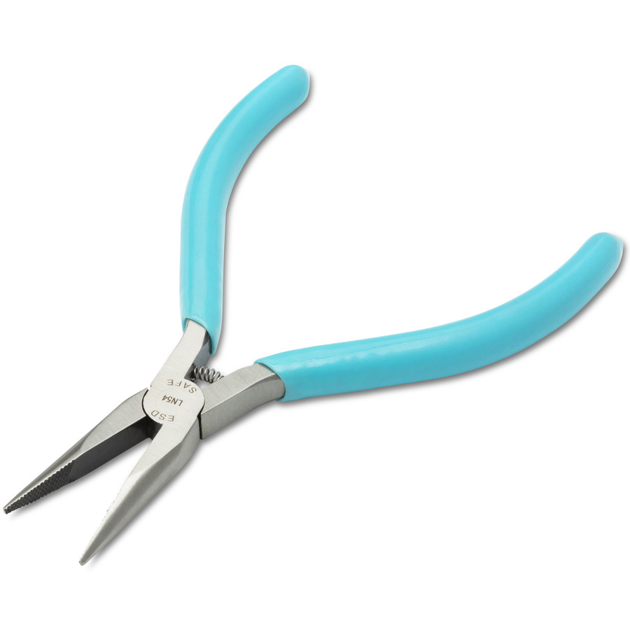 Weller-Xcelite Ln54vn Long Nose Pliers, Esd Safe Serrated Jaw, Thin Needle  Nose, 5, Xnt Series