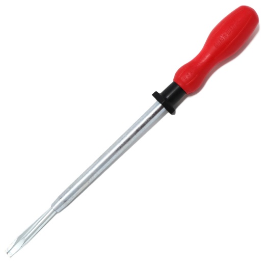 Quick-Wedge 1736 Screwdriver - 3/16"x6" Blade, Screw-Holding, Red