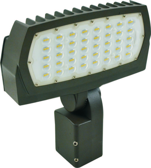 Halco LED Large Flood 75W 4000K Bronze 120-277V FL3/CL75BZ40U/SF Slipfitter Knuckle Mount