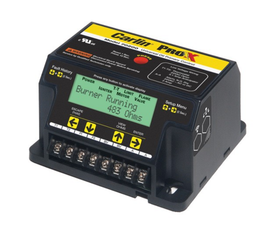 Carlin 70200 Universal Oil Burner Primary Control with Display & Adjustable Timing - Replaces ICM1501