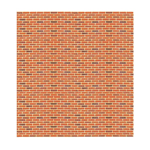 Jtt Scenery Products, Ho Scale, Brick, 7.5"X12" Sheets, 2 Sheets Per Pkg