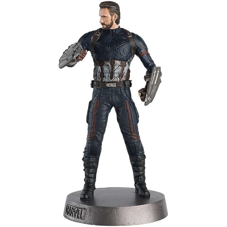 Marvel Heavyweights Captain America Full Cast Metal Figurine, 1/18 Scale