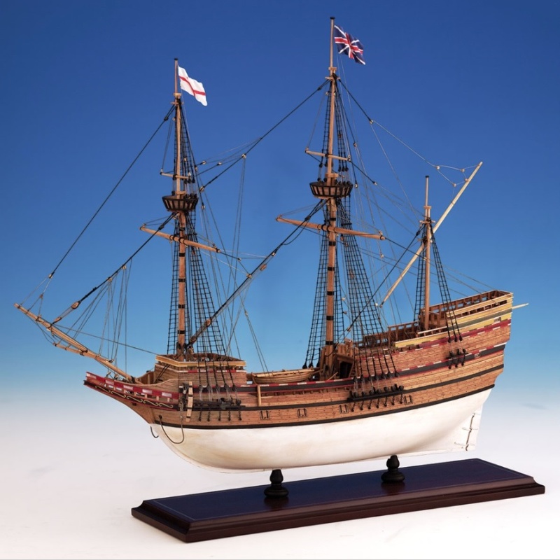 Model Shipways Mayflower "Pilgrim's Pride", 1620 Wood & Metal Kit, 1/76 Scale