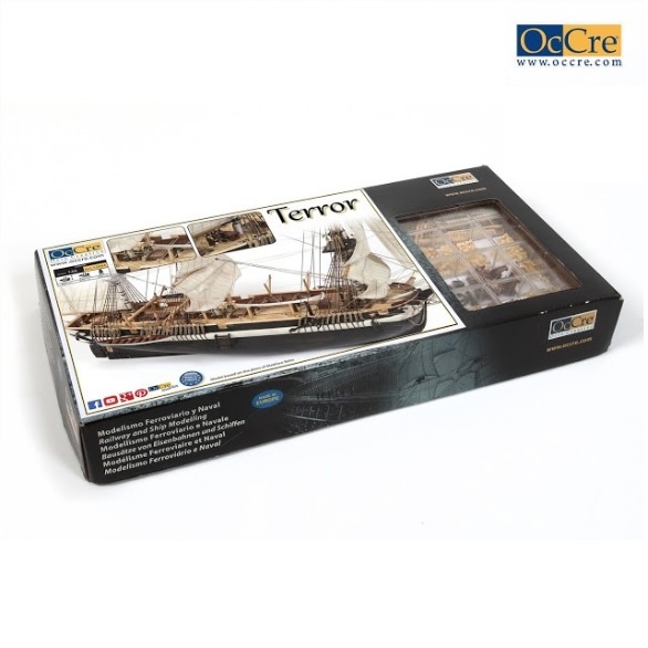 Occre® Hms Terror Bomb Vessel Wooden Ship Kit, 1/75 Scale