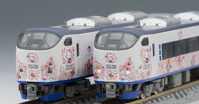 Tomytec Hello Kitty 281 Limited Express Haruka Kanzashi 6-Car Set (Train Only), N Scale