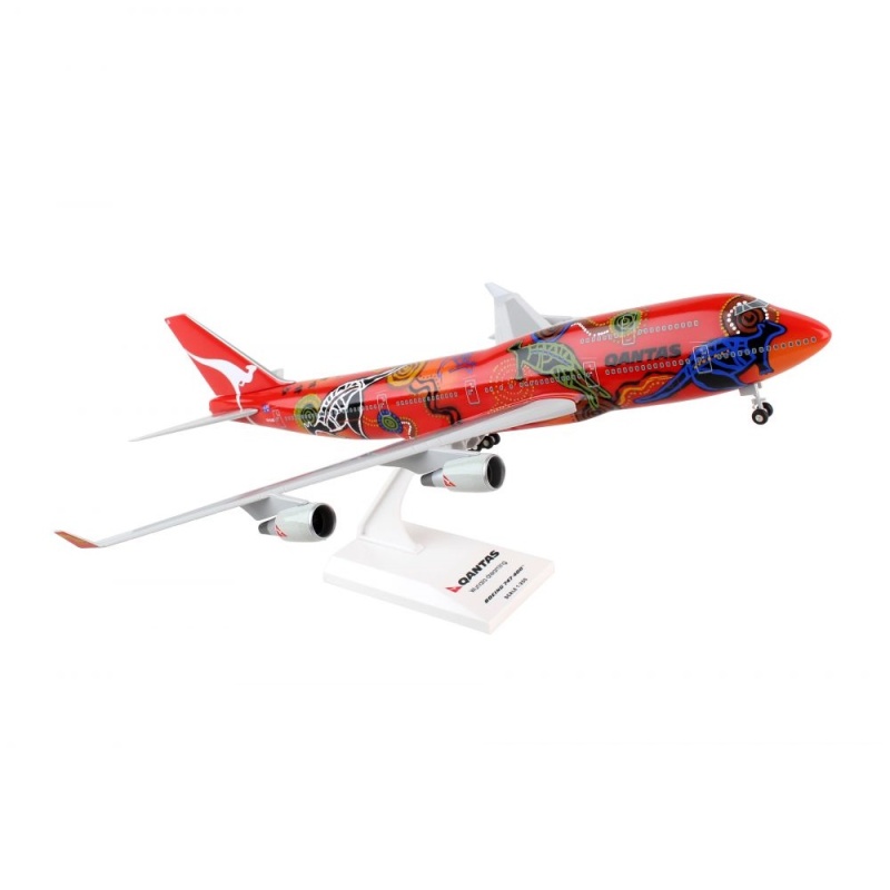 Daron® Skymarks Qantas "Wunala Dreaming" 747-400 W/Gear, 1/200 Scale