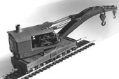 Tichy Train Group 120 Ton Brownhoist Wrecking Crane Kit, Ho Scale