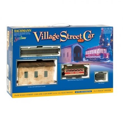 Bachmann® Village Streetcar Set - Christmas, On30 Narrow