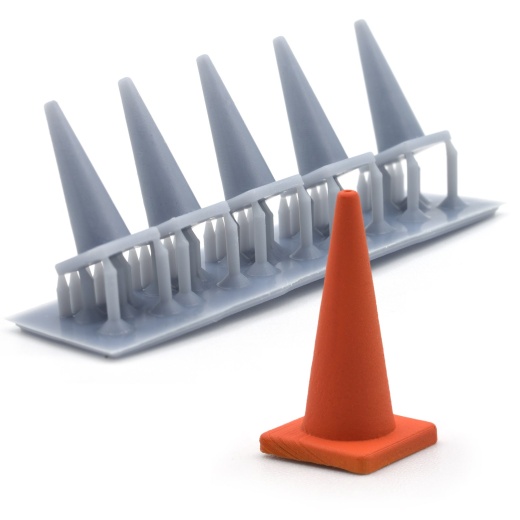 SMI Traffic Cones, O Scale - Realism for Model Railroads & Dioramas