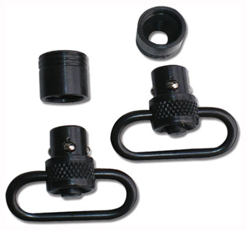 GrovTec Push Button Swivel Set Black 1" 2-Pack
