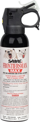 Sabre Frontiersman Max Bear & Mountain Lion Spray 7.9 Oz