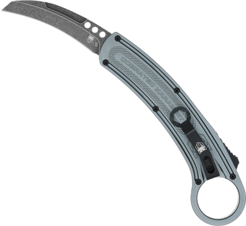 Cobratec Karambit 2.75\" Double Action Grey Right Hand D2