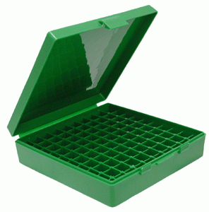 Mtm Ammo Box 45Acp\/40Sw\/10Mm 100-Rounds Green
